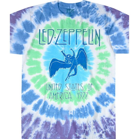 Led Zeppelin Ramble On Tie-Dye T-Shirt Sizes Med, LG, XL, 2X - Picture 1 of 6